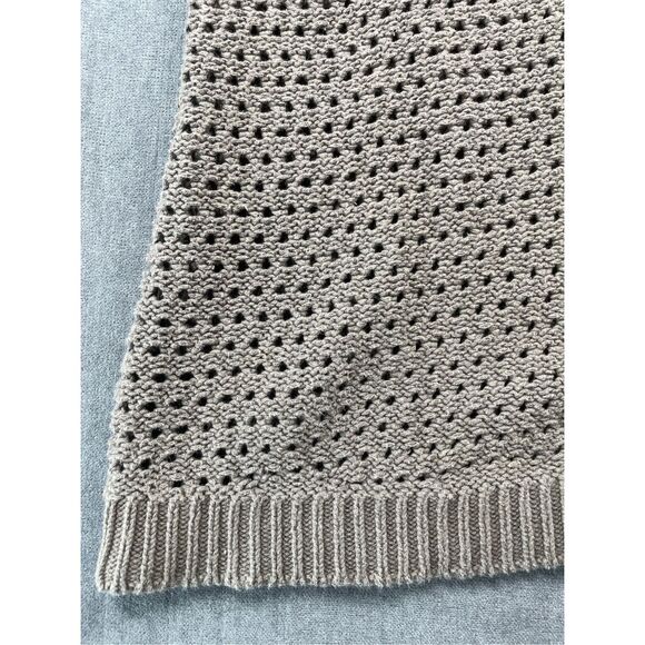 Old Navy Open Knit Cardigan Womens XL Green Boho Layering Sleeveless Sweater - Picture 2 of 8